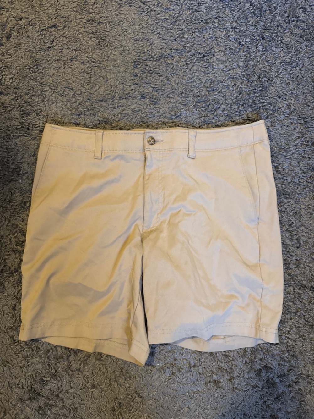 PGA Tour Men's Classic Cream Chino Shorts - 34 Waist